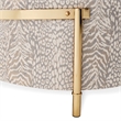 Michael Amini Lisbon Chenille Sofa - Opal/Gold