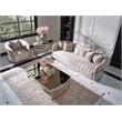 Michael Amini Lisbon Chenille Sofa - Opal/Gold
