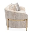 Michael Amini Lisbon Chenille Sofa - Opal/Gold