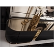 Michael Amini Lisbon Media Cabinet - Silken Matte Black