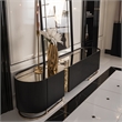 Michael Amini Lisbon Media Cabinet - Silken Matte Black