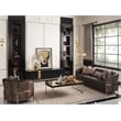 MICHAEL AMINI Lisbon Engineered Wood Cocktail Table in Silken Matte Black