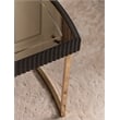 MICHAEL AMINI Lisbon Engineered Wood Cocktail Table in Silken Matte Black