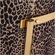 MICHAEL AMINI Lisbon Upholstered Chenille & Metal Loveseat in Onyx and Gold