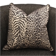 MICHAEL AMINI Lisbon Upholstered Chenille & Metal Accent Chair in Onyx and Gold