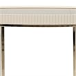 Michael Amini Lisbon Side Table - Silken Matte Cream