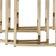 Michael Amini Lisbon Nesting Table - Set of 3 - Silken Matte Cream