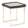 Michael Amini Lisbon Side Table - Silken Matte Black