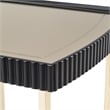 Michael Amini Lisbon Side Table - Silken Matte Black