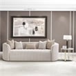 Michael Amini Ariana Faux-Marble End Table - White/Gold