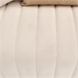 Ariana Velvet Loveseat in Beige and Gold