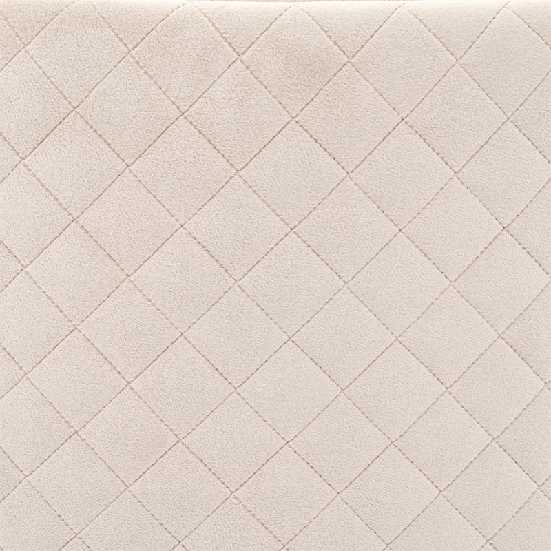 Ariana Velvet Loveseat in Beige and Gold