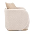 Michael Amini Ariana Velvet Accent Chair - Beige/Gold