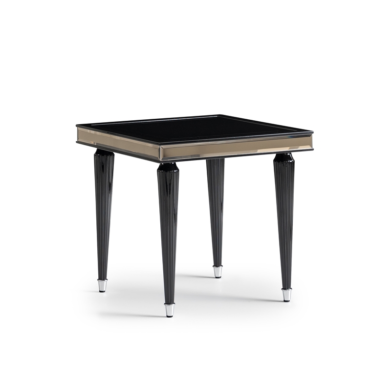 Michael Amini La Francaise Side Table - Black Ice