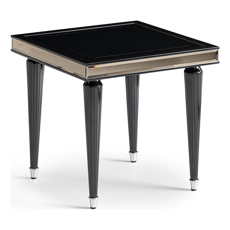 Michael Amini La Francaise Side Table - Black Ice