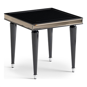 Michael Amini La Francaise Side Table - Black Ice