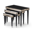 Michael Amini La Francaise Nesting Tables - Set of 3 - Black Ice