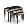 Michael Amini La Francaise Nesting Tables - Set of 3 - Black Ice