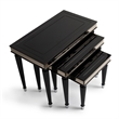 Michael Amini La Francaise Nesting Tables - Set of 3 - Black Ice