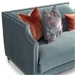 Michael Amini La Francaise Velvet Mansion Sofa - Azure/Black