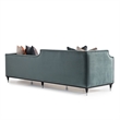 Michael Amini La Francaise Velvet Mansion Sofa - Azure/Black
