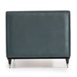 Michael Amini La Francaise Armless Velvet Accent Chair - Azure/Black