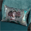 Michael Amini La Francaise Velvet Accent Chair - Azure/Black