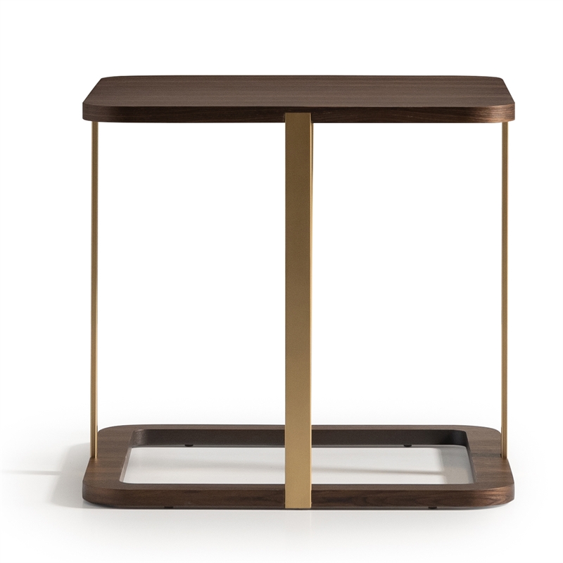 Michael Amini Amora Side Table - Eggshell Walnut