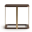 Michael Amini Amora Side Table - Eggshell Walnut