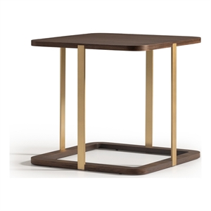 Michael Amini Amora Side Table - Eggshell Walnut