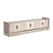 Michael Amini Carmela Media Cabinet - Shimmering Ivory