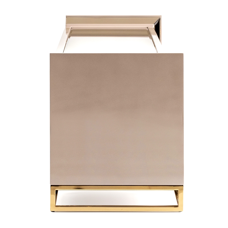 Michael Amini Carmela Media Cabinet - Shimmering Ivory