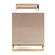 Michael Amini Carmela Media Cabinet - Shimmering Ivory