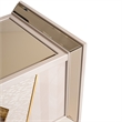 Michael Amini Carmela Media Cabinet - Shimmering Ivory