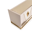 Michael Amini Carmela Media Cabinet - Shimmering Ivory
