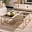Michael Amini Carmela Cocktail Table - Shimmering Ivory