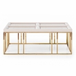 Michael Amini Carmela Cocktail Table - Shimmering Ivory
