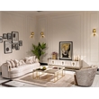 Michael Amini Carmela Cocktail Table - Shimmering Ivory