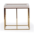 Michael Amini Carmela Side Table - Shimmering Ivory