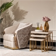 Michael Amini Carmela Nesting Tables - Set of 3 - Shimmering Ivory