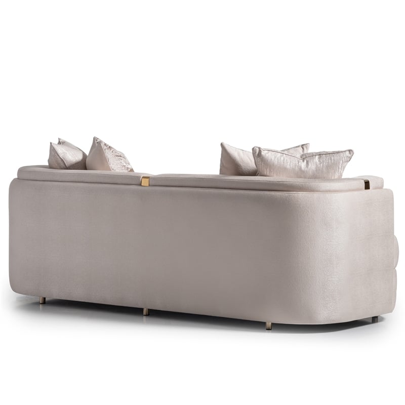 Michael Amini Carmela Sofa - Almond/Gold