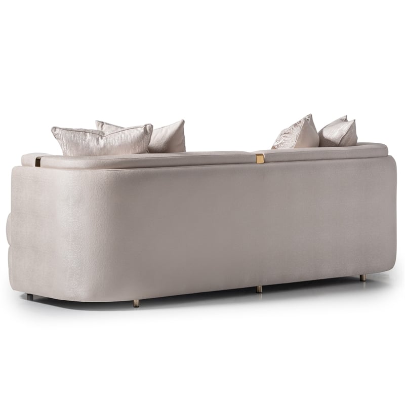 Michael Amini Carmela Sofa - Almond/Gold