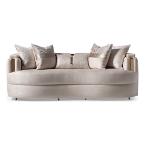 Michael Amini Carmela Sofa - Almond/Gold