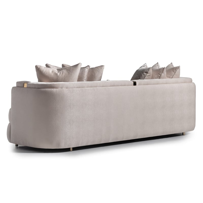 Michael Amini Carmela Mansion Sofa - Almond/Gold
