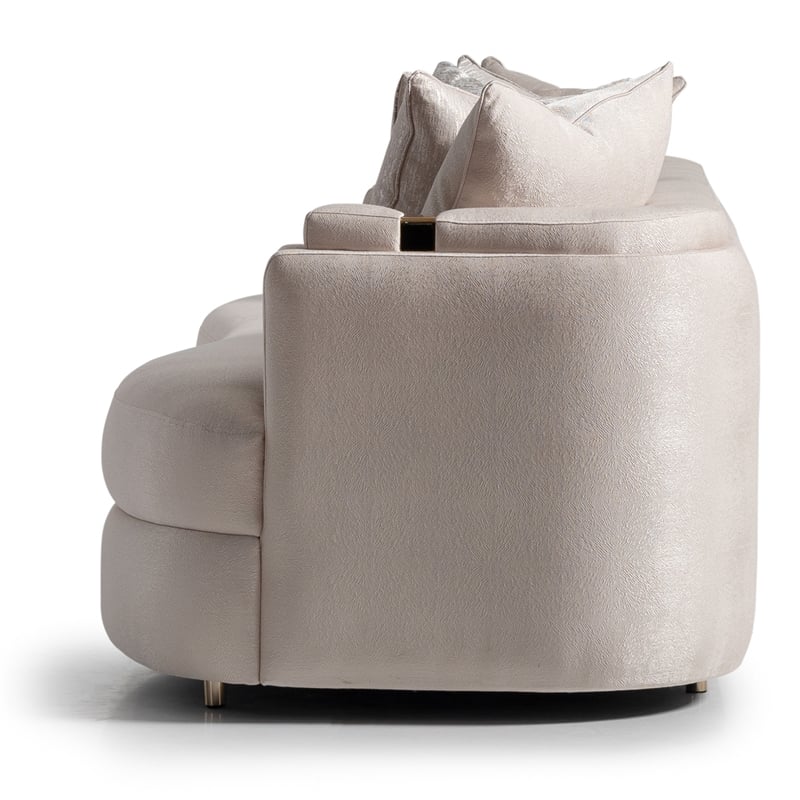 Michael Amini Carmela Mansion Sofa - Almond/Gold