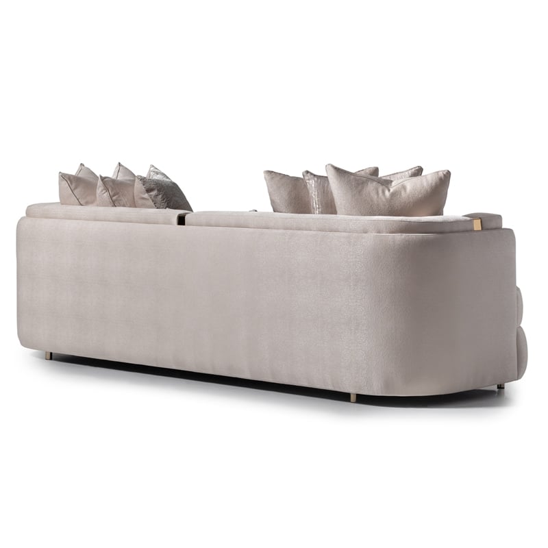 Michael Amini Carmela Mansion Sofa - Almond/Gold