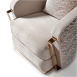 Michael Amini Carmela Accent Chair - Almond/Gold