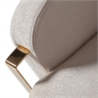 Michael Amini Carmela Accent Chair - Almond/Gold