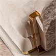 Michael Amini Carmela Accent Chair - Almond/Gold