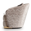 Michael Amini Carmela Accent Chair - Almond/Gold